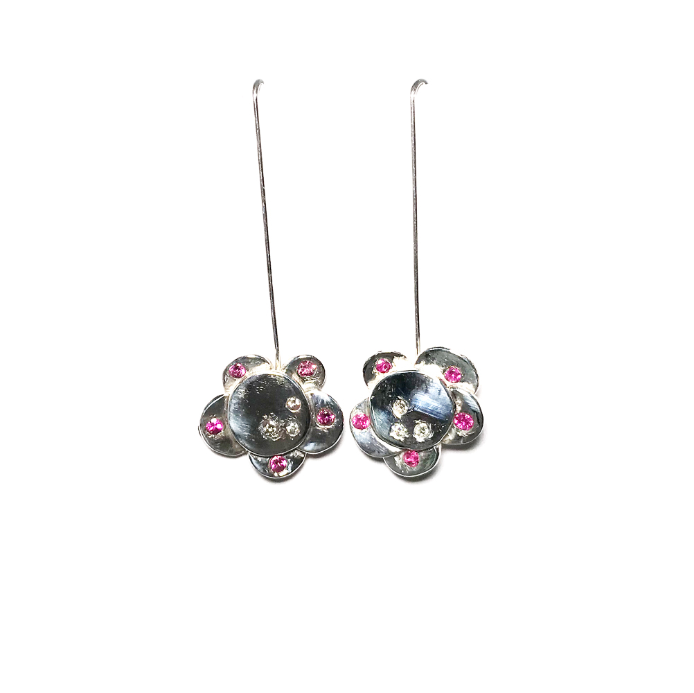 Flower Pendant Earrings JOANE CORNELL